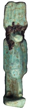 Faience amulet of Anubis, height 4.5cm, late 8 th/ 7th c. BC, found during the Scavi Kleibrink 1991-2004, National Archaeological Museum, Sibari. Faience amulet of Anubis, height 4.5cm, late 8 th/ 7th c. BC, found during the Scavi Kleibrink 1991-2004, National Archaeological Museum, Sibari.