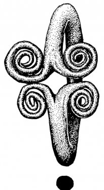 Bronze finger ring with four-spiral decoration, late 8th – early 7th century BC. Found on the Temple plateau of the Timpone della Motta during the Scavi Kleibrink 1991-2004. Now in the National Archaeological Museum for the Sibaritide at Sibari. Bronze finger ring with four-spiral decoration, late 8th – early 7th century BC. Found on the Temple plateau of the Timpone della Motta during the Scavi Kleibrink 1991-2004. Now in the National Archaeological Museum for the Sibaritide at Sibari.