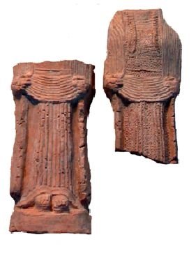 Fragments of terracotta figurines of women offering a garment to Athena Ergane. From the Temple plateau of the Timpone della Motta, first quarter of the 6th century BC. Original height ca. 15-20cm. Former Getty collection, National Archaeological Museum of the Sibaritide, Sibari. Fragments of terracotta figurines of women offering a garment to Athena Ergane. From the Temple plateau of the Timpone della Motta, first quarter of the 6th century BC. Original height ca. 15-20cm. Former Getty collection, National Archaeological Museum of the Sibaritide, Sibari.
